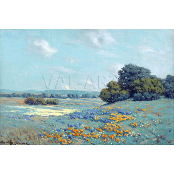 РЕПРОДУКЦИИ НА КАРТИНИ Калифорнийско поле с макове (1915)